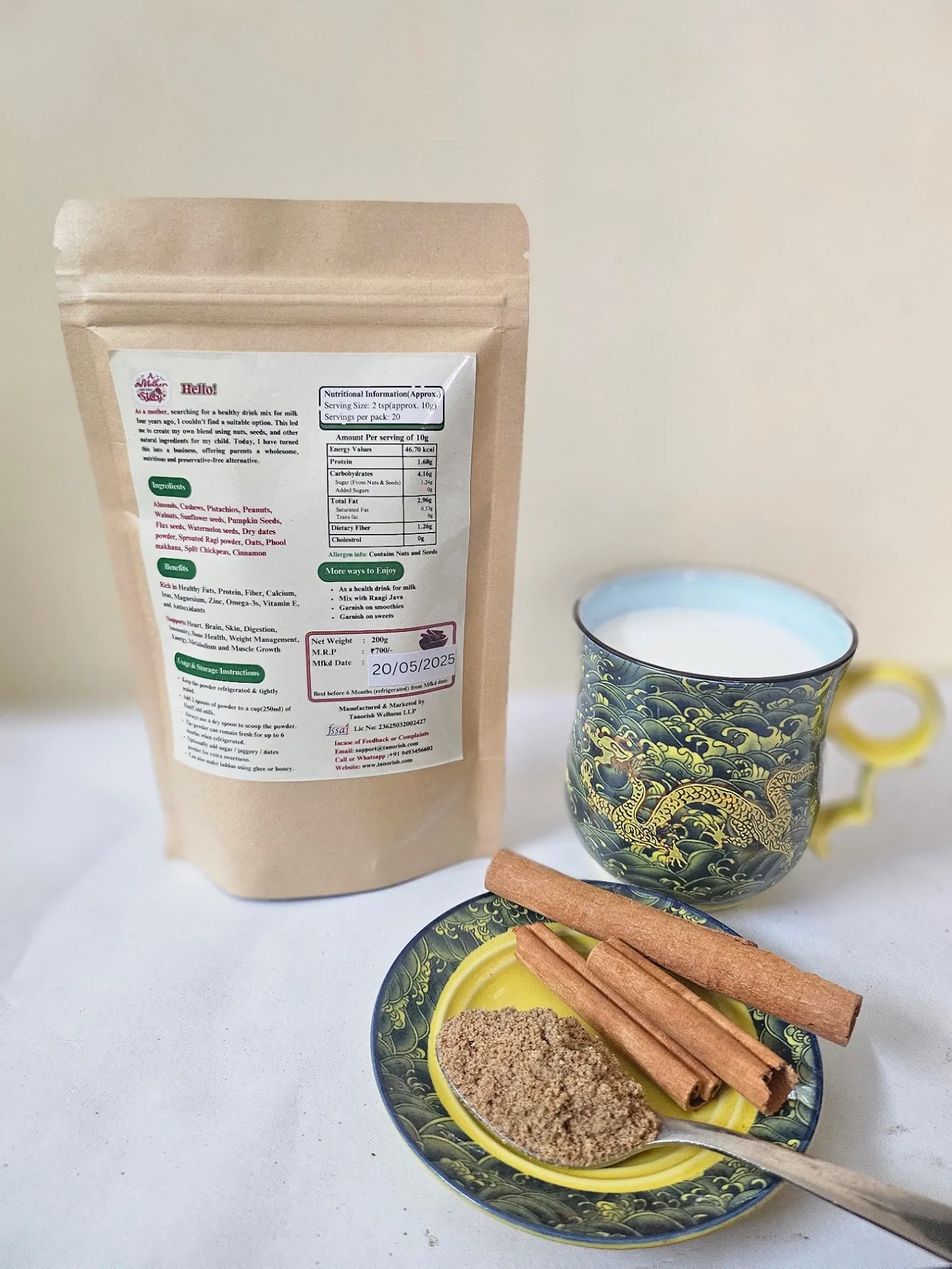 Spiced Cinnamon - 15 in 1 Nutri Powder 200 G Pack of 1 view 2