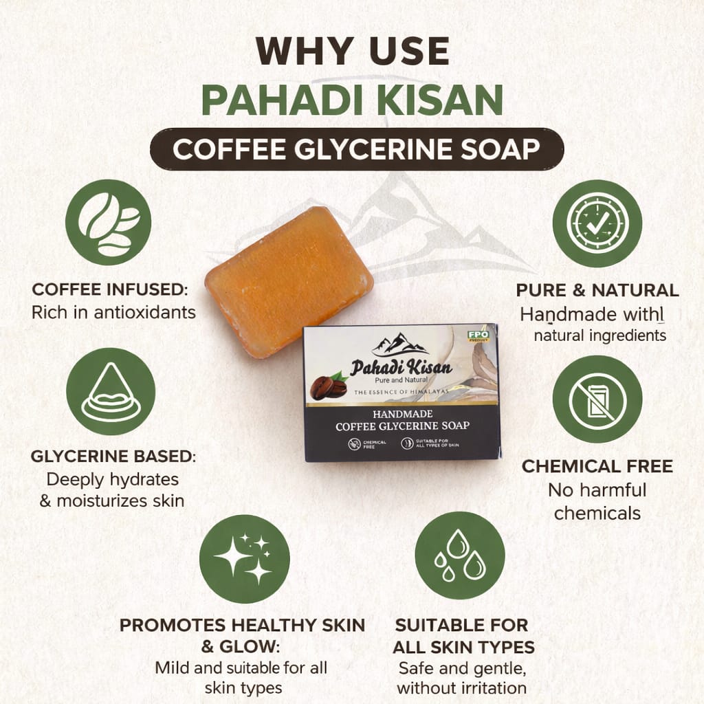 Coffee Glycerin Soap 100gm