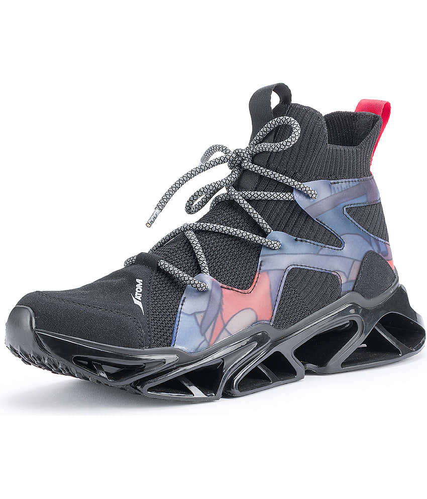 ATOM Black Men's Lifestyle Shoes view 2