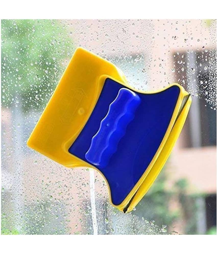 Gatih Magnetic Window Cleaner Double-Side Glazed Two Sided Glass Cleaner Wiper with 2 Extra Cleaning Cotton Cleaner Squeegee Washing Equipment Household Cleaner view 2