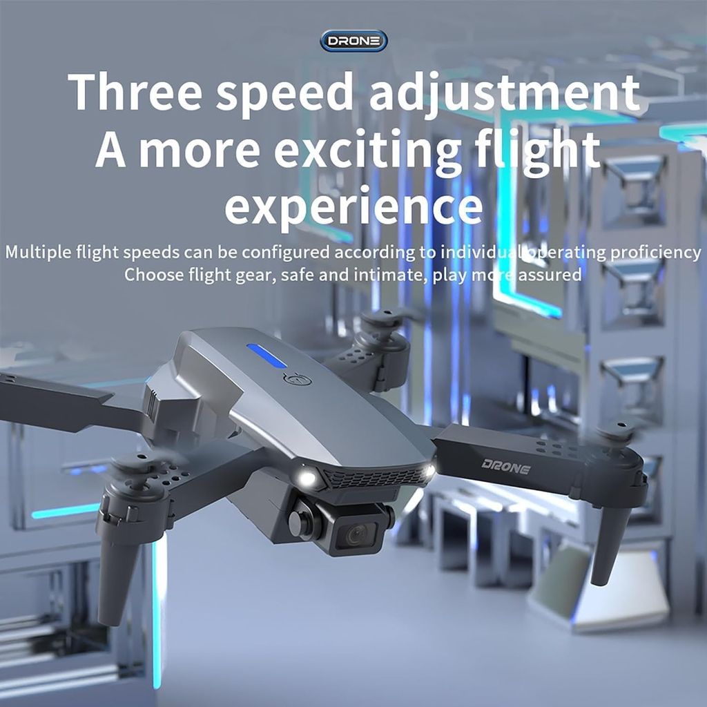 Drone wItH hD cAmErA, oNe cLiCk tAkEoFf/lAnDiNg FlIp rOlLiNg gEsTuRe cOnTrOl wI-Fi cAmErA ReMoTe cOnTrOl view 2