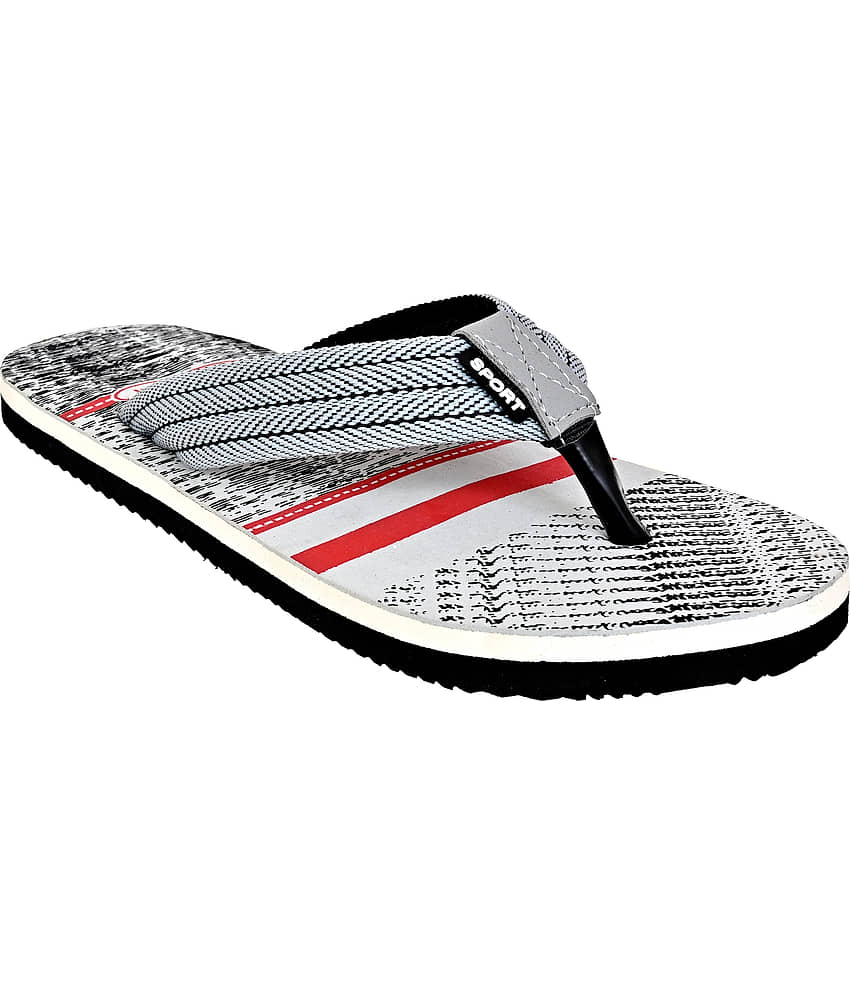 Cozy Wear - Gray Men's Thong Flip Flop view 2