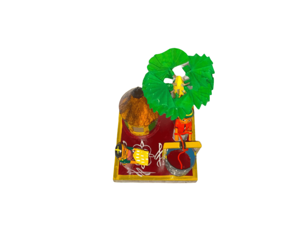 Kondapalli Wooden Colourful Sankranti Set (Small) view 2