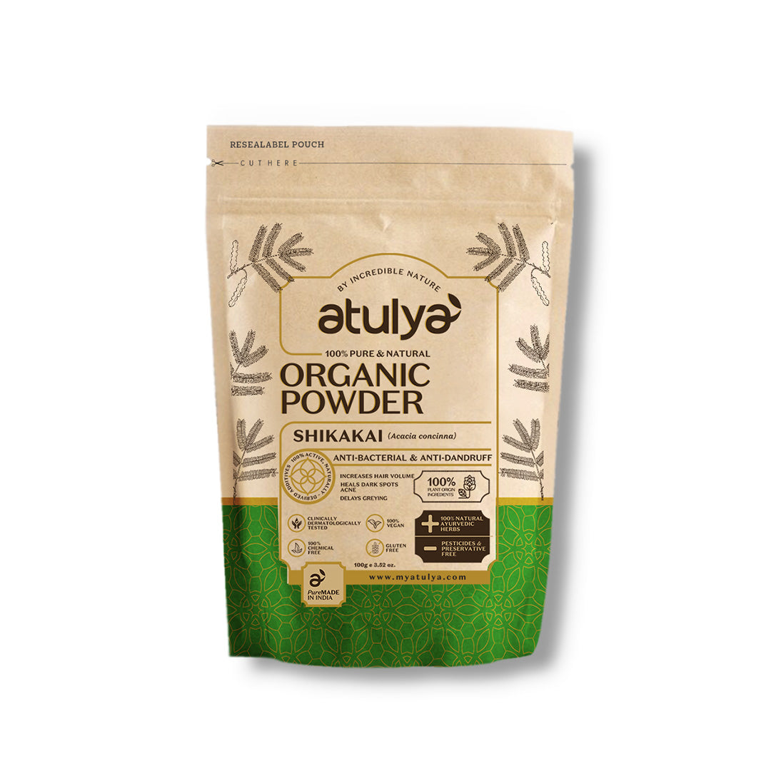 Atulya Shikakai Organic Powder - 100 % Pure & Natural - 100gm view 2