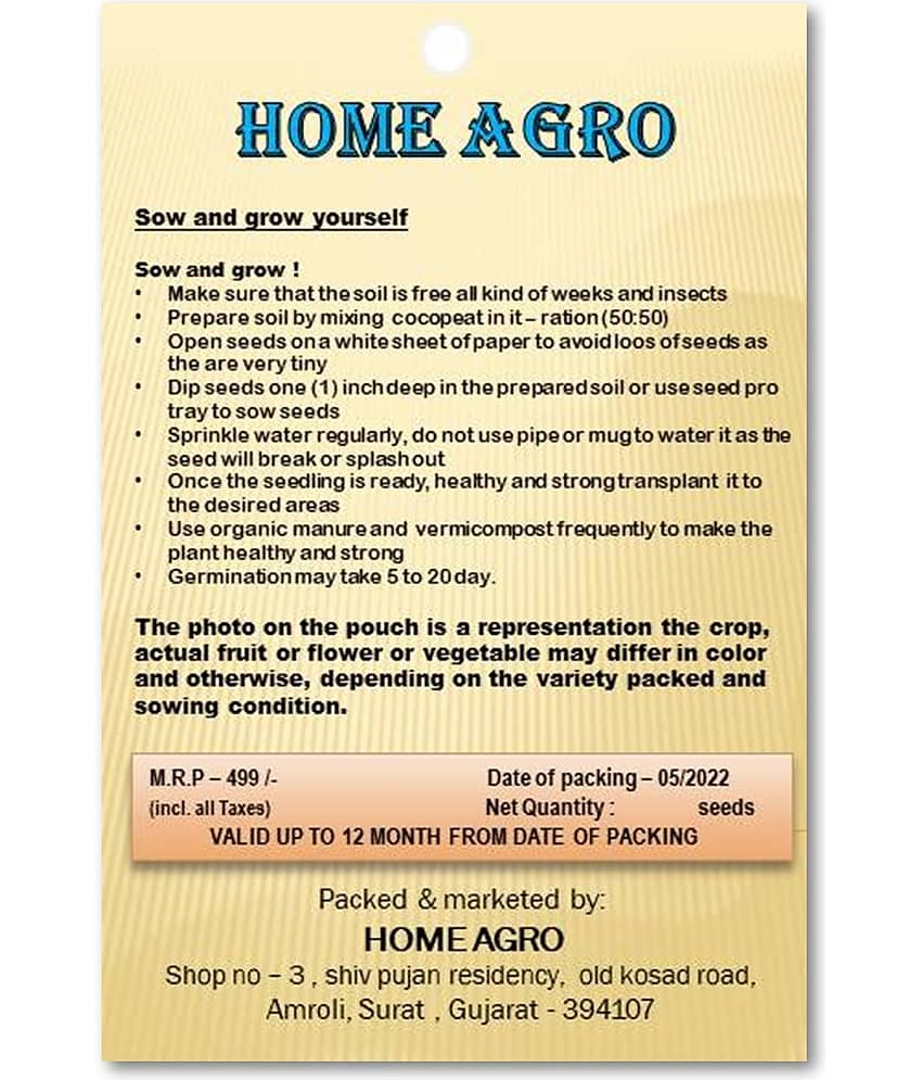 homeagro - Vegetable Seeds ( 50 seed ) view 2