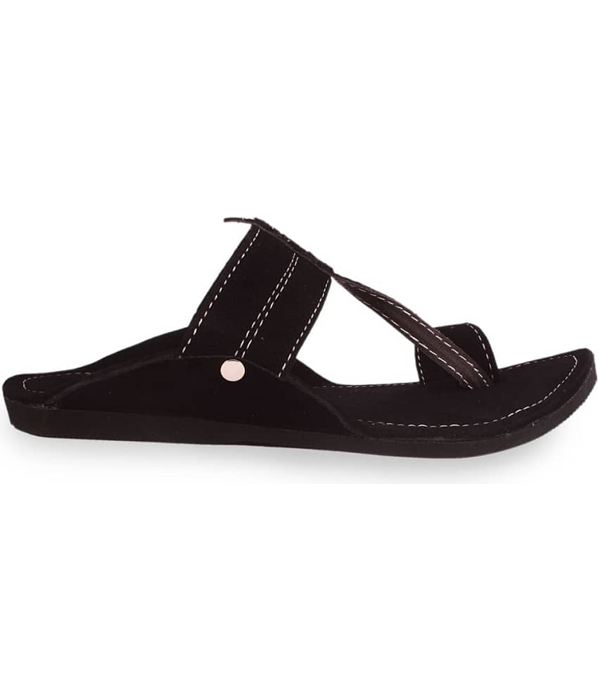 rajeraj Black Men's Kolhapuris view 2