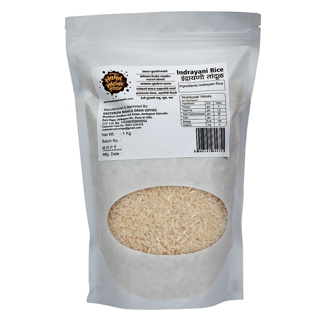 Handmade Indrayani Rice | Unpolished Rice view 2