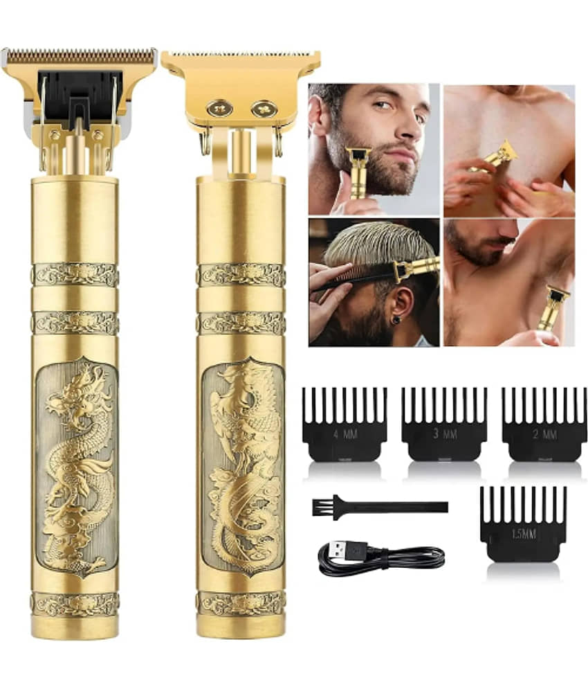 Gatih Hair Trimmer Gold Cordless Beard Trimmer With 120 minutes Runtime