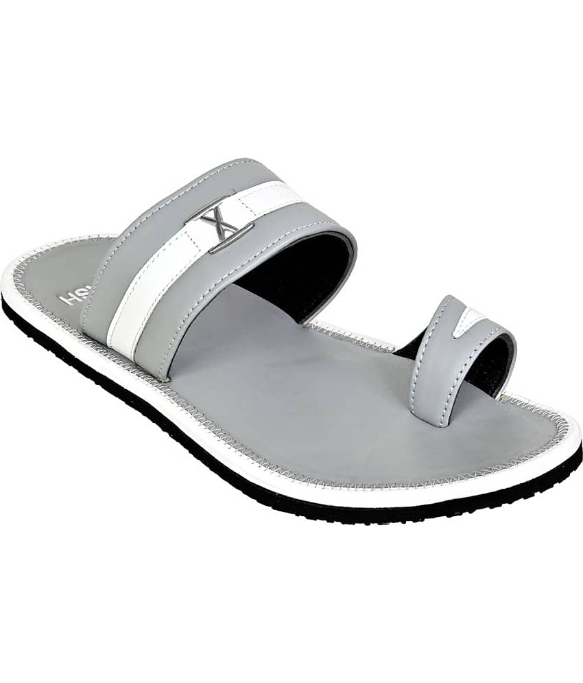 Squash - Gray Men's Leather Slipper view 2