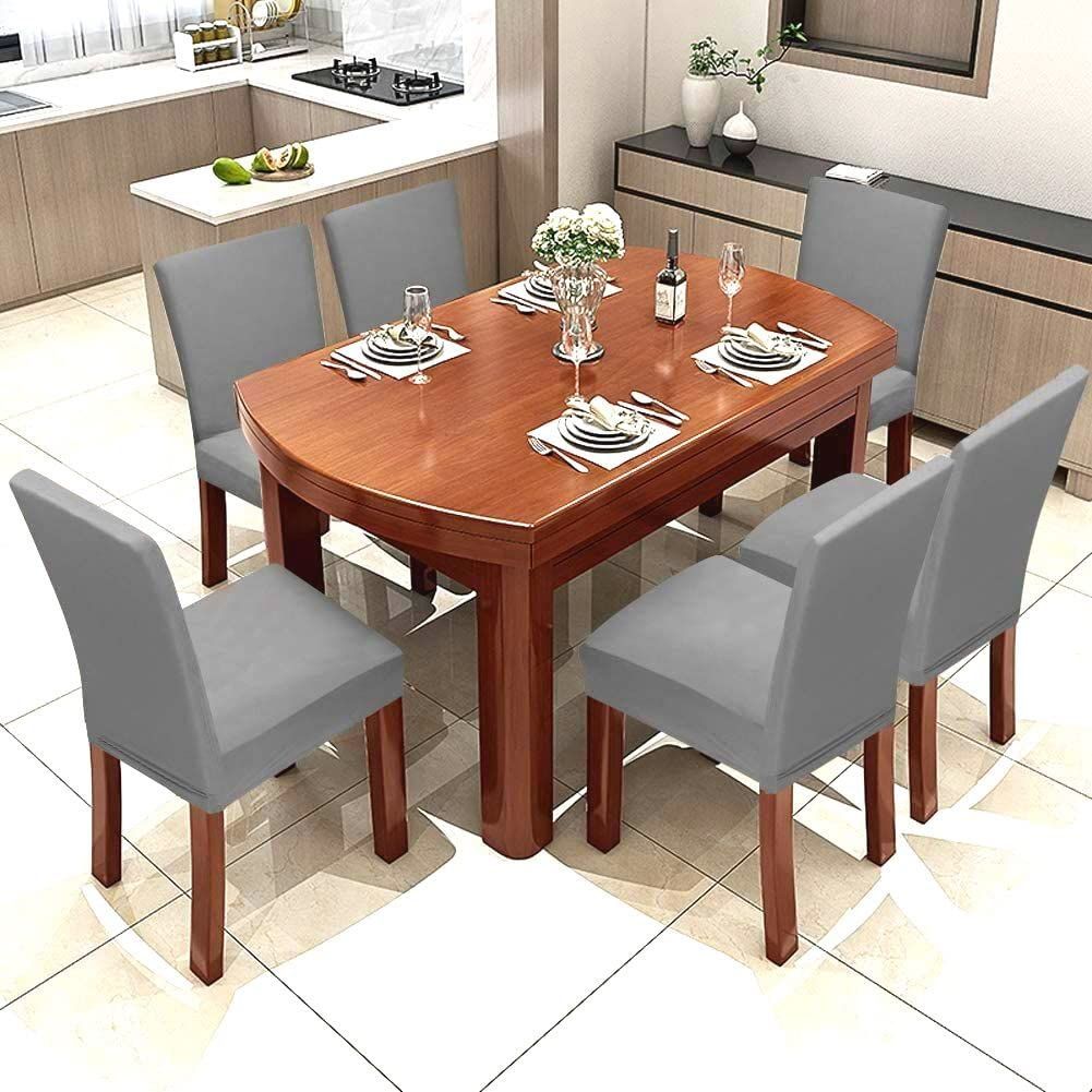 PENTHOOM Elastic Dining Chair Covers, Removable Washable and high Elasticity Premium Fabric Seat Cover view 2