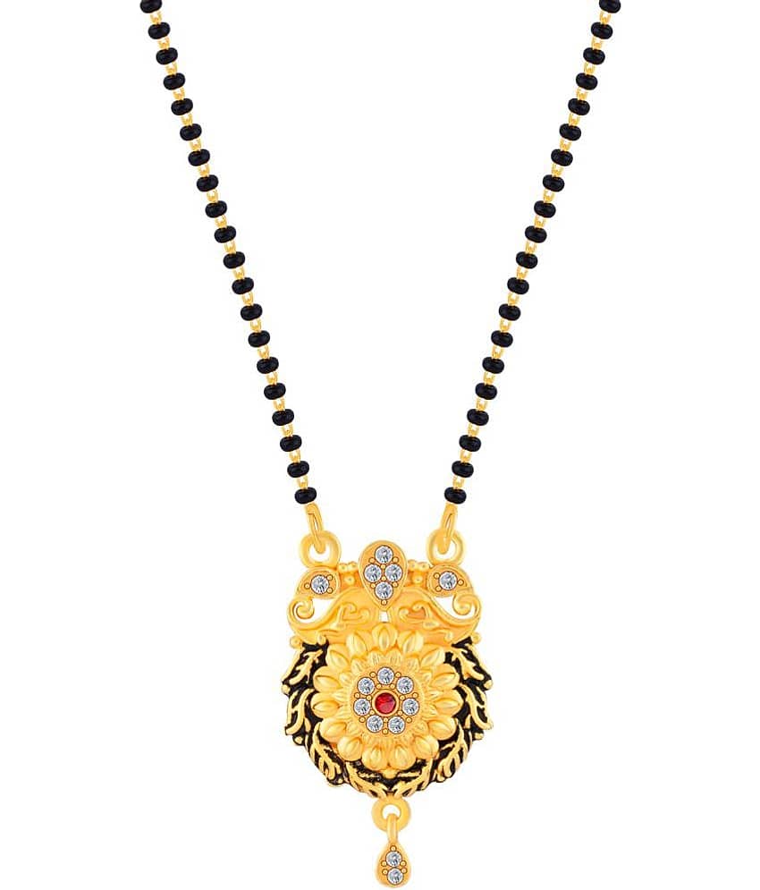 Silver Shine - Black Mangalsutra ( Pack of 1 ) view 2