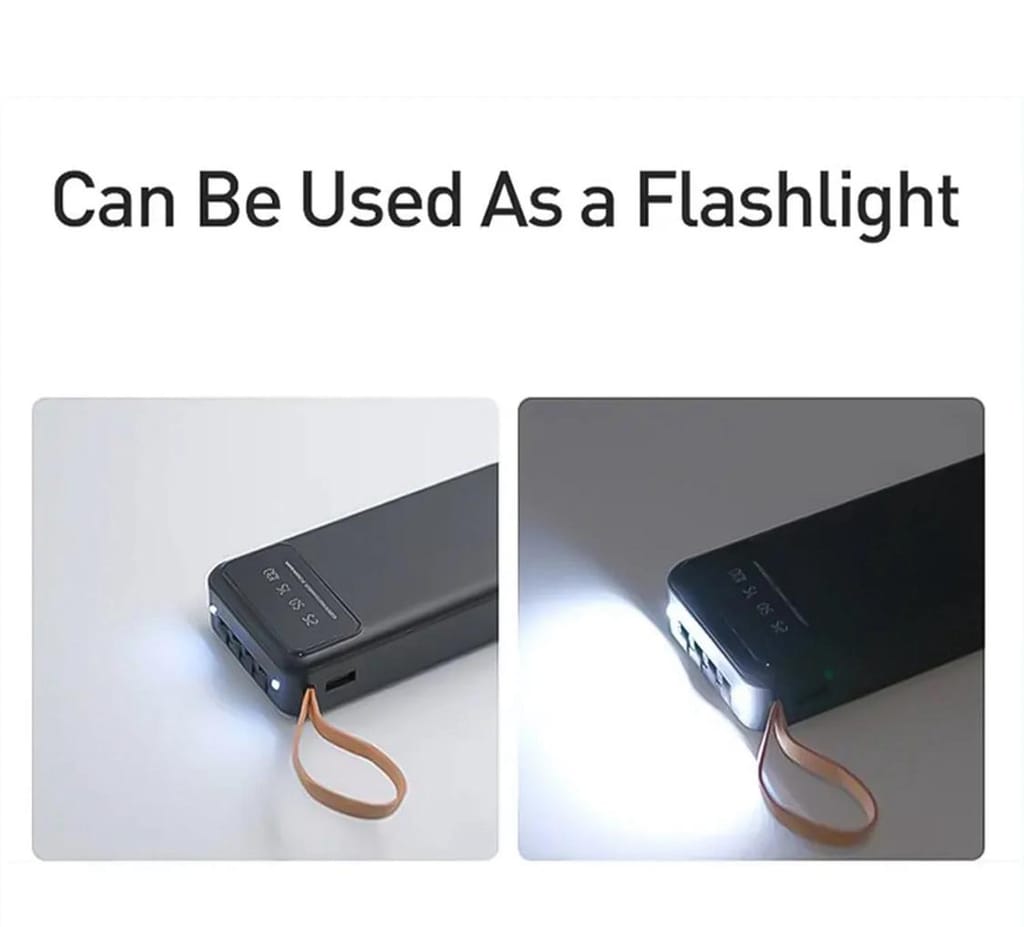 10000mAh, 12W Fast Charging Power Bank with built 4 in 1 USB, Micro USB, Type-C & Lightning Cables, with Mobile Holder, Universal Compatibility (1 Pc) view 2