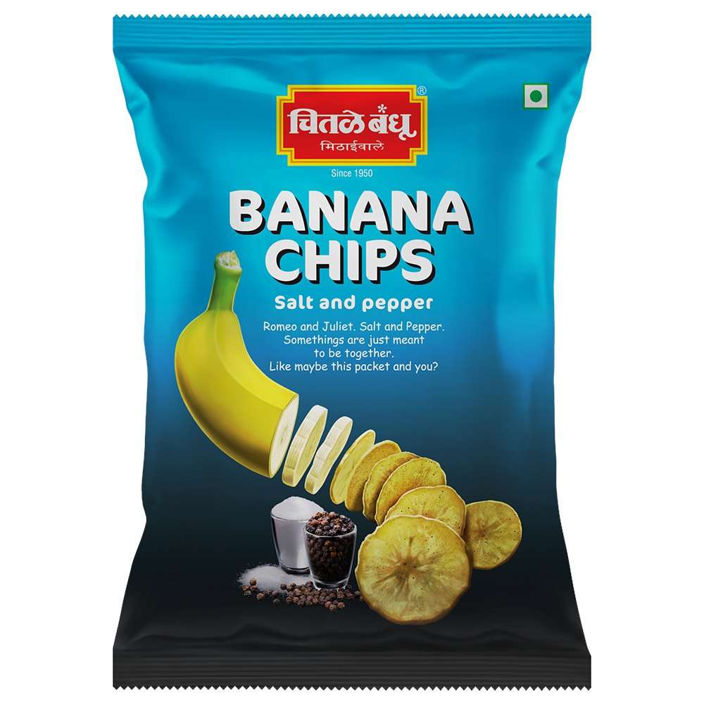 Banana Chips Salt And Pepper, 125 gm