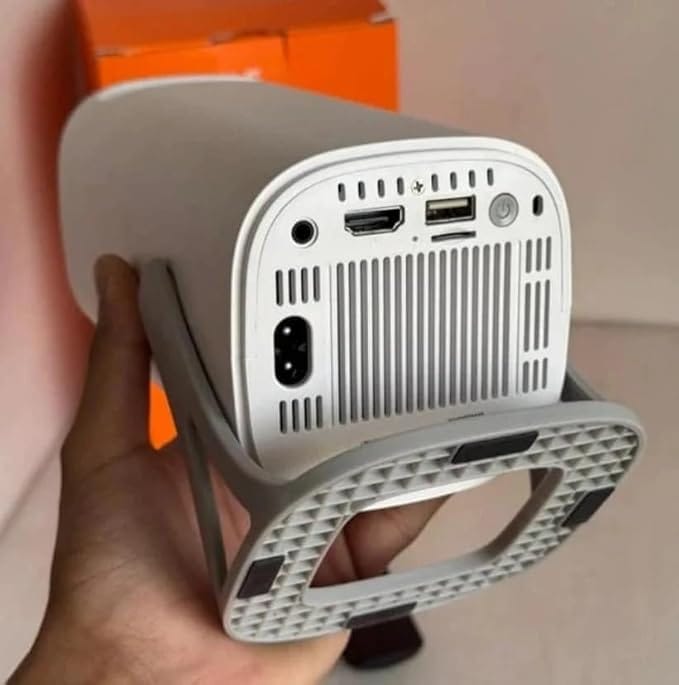 S40 HD Smart Portable Projector, 3500 Lumens, 180-Degree Projection Angle, Compact Design with Multiple Ports view 2