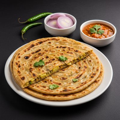 Aloo Pyaz Paratha 1Pc