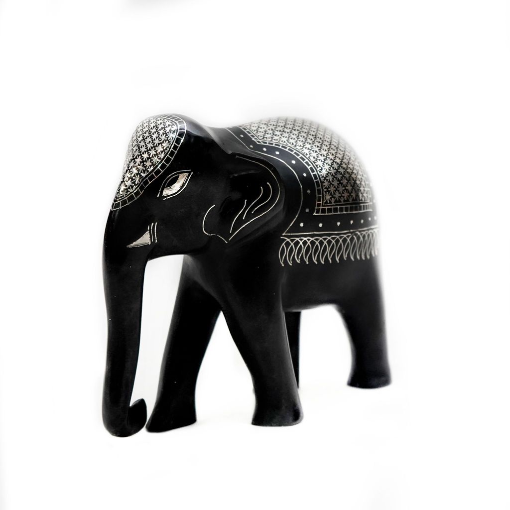 Bidri Work Elephant Phool Jadi (1SMTDCOKA07755) view 2