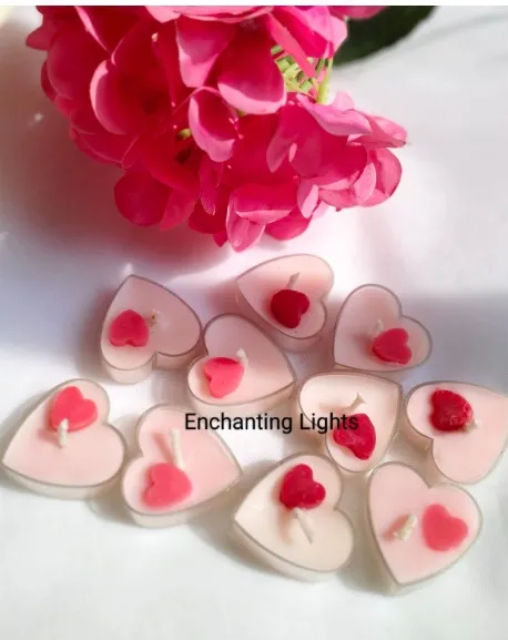 Heart T-light Candles view 2