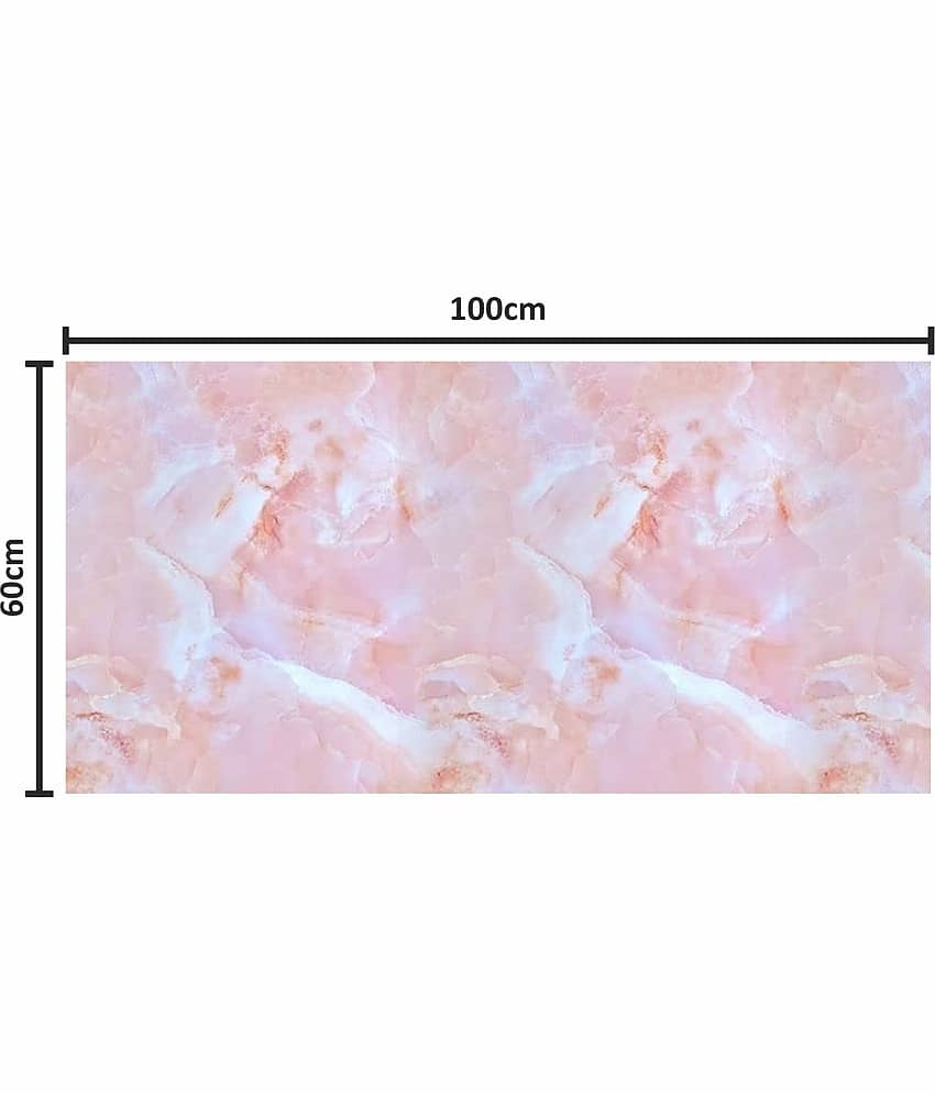 Whimsy Pink Marble Abstract Wallpaper ( 60 x 100 ) cm ( Pack of 1 ) view 2