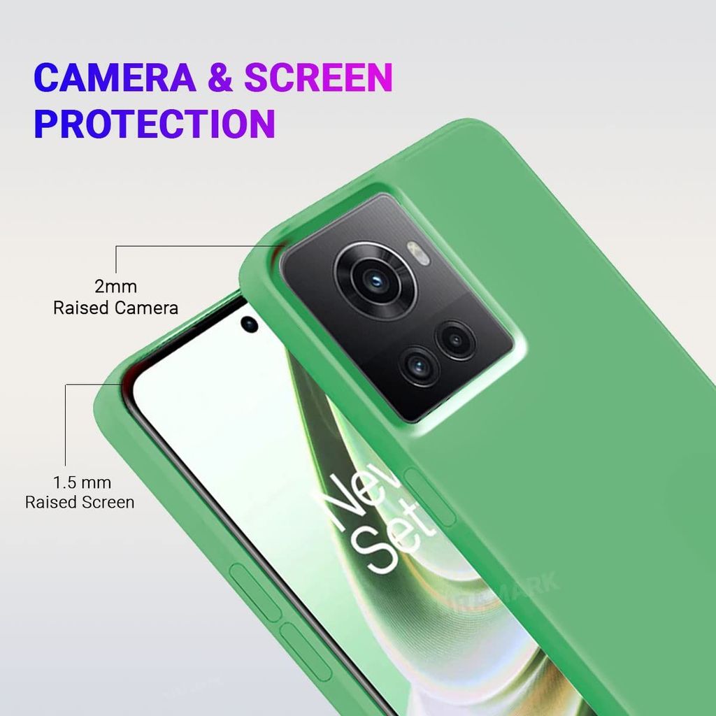 LIRAMARK Liquid Silicone Soft Back Cover Case for OnePlus 10R 5G / 1+10R 5G view 2