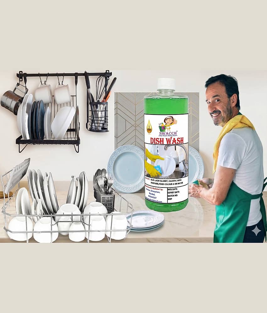 Dish Wash 2 Litre Neem Alovera I Dish Wash Liquid and Kitchen Cleaner I Dish Washer Liquid With Fragrance I Kitchen Utensil Cleaner Removes Grease & Oil view 2