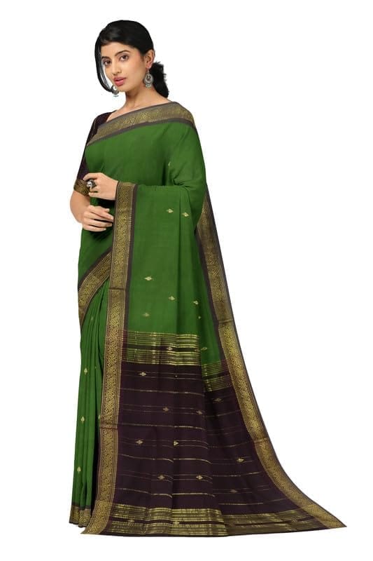 APCO Handloom (A Andhra Pradesh Govt Emporium)- Women's Traditional Pure Handloom Bandar (Polavaram) Cotton Saree | BCS0064 view 2