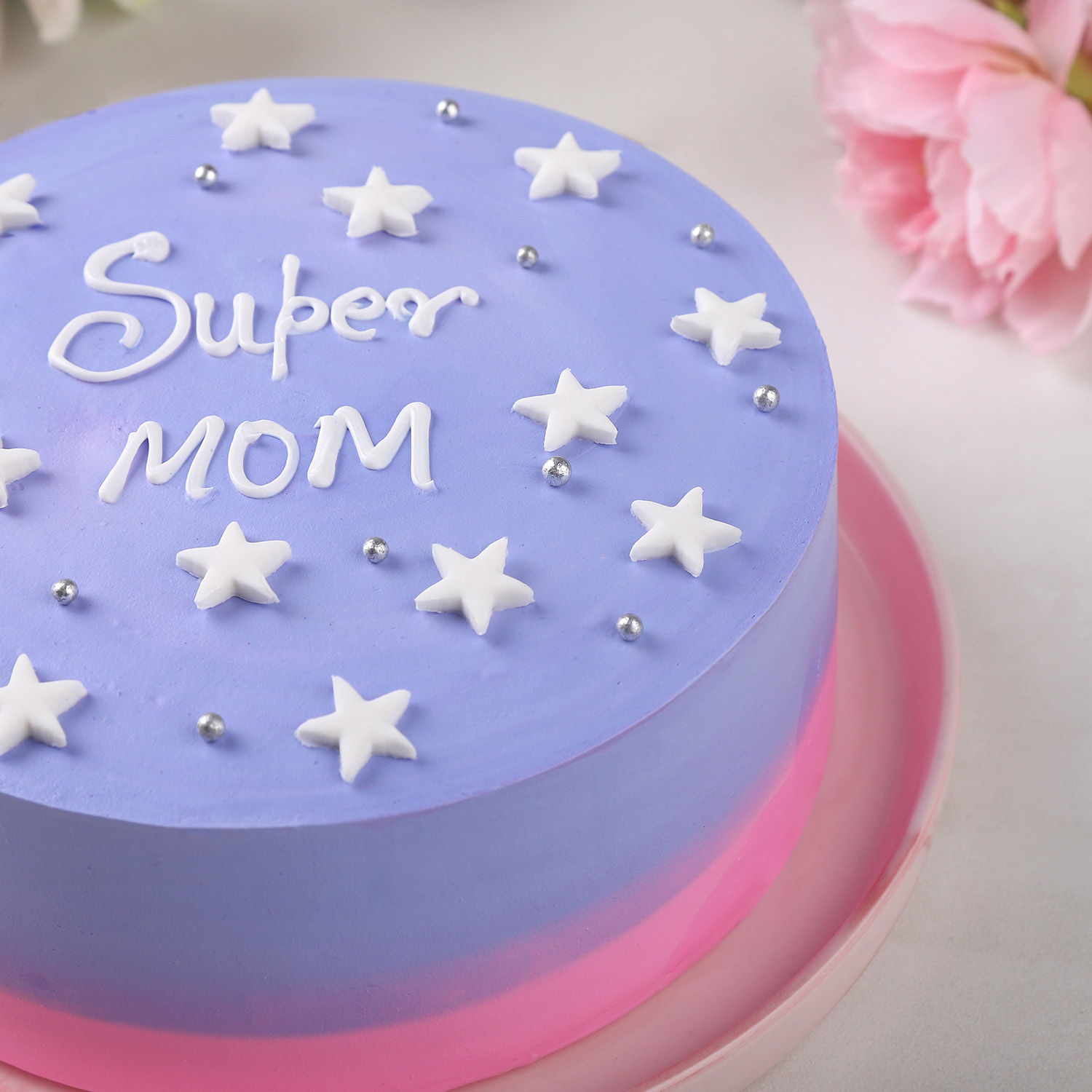 Starry Night Super Mom Cake For Birthdays view 2
