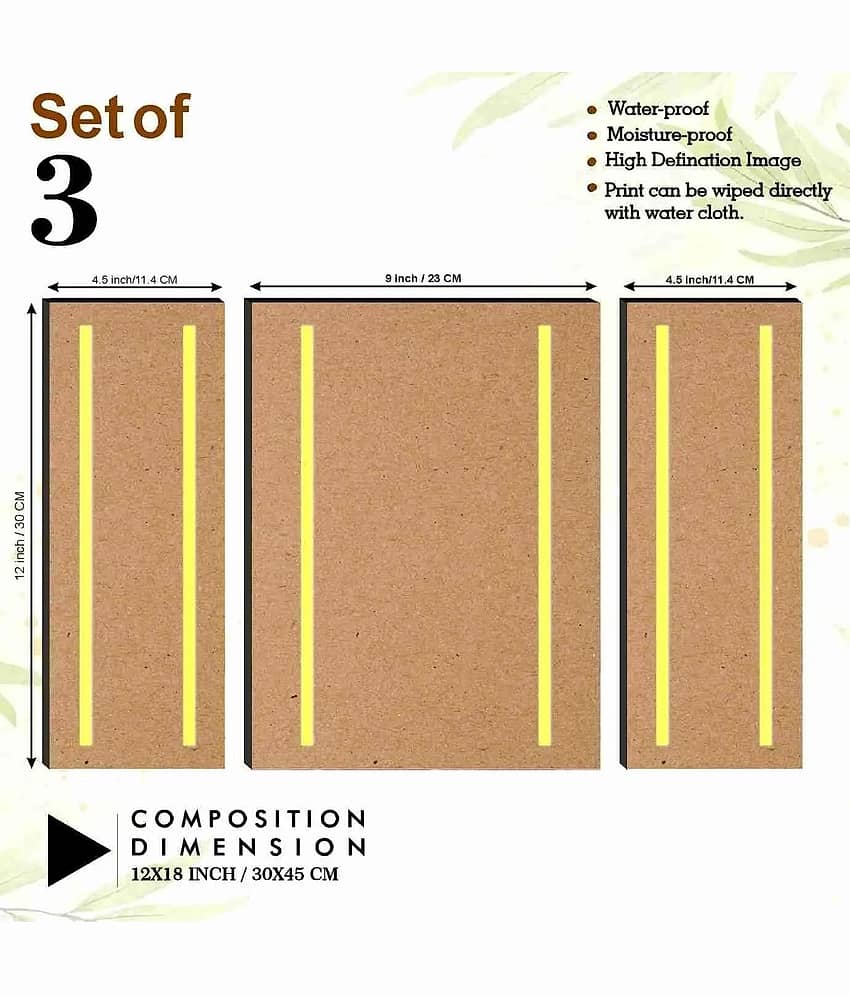 TNFArt Set Of 3 Flower Pots Home Decor Gift Items For Living room 12 x 18 inch view 2