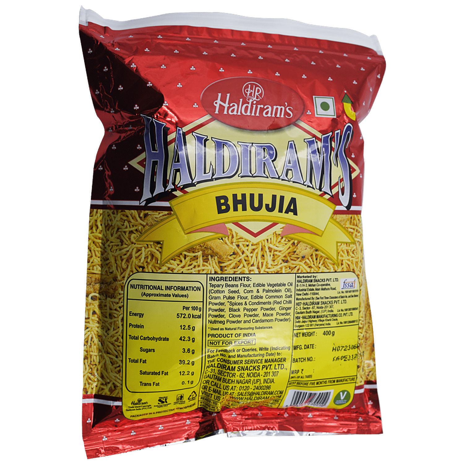 Haldiram's Namkeen - Bhujia Del, 200 G Pouch view 2