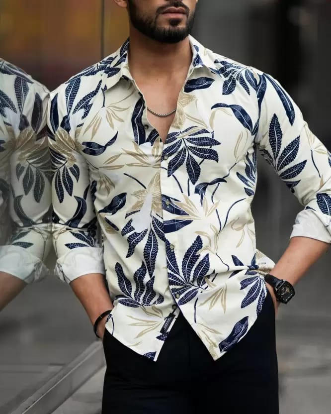 Men Regular Fit Printed Casual Shirt view 2