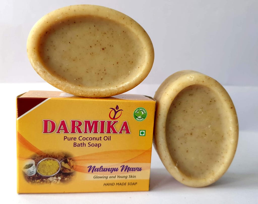 DARMIKA Handmade Organic Soap Set of 10 (NALUGUMAVU) view 2
