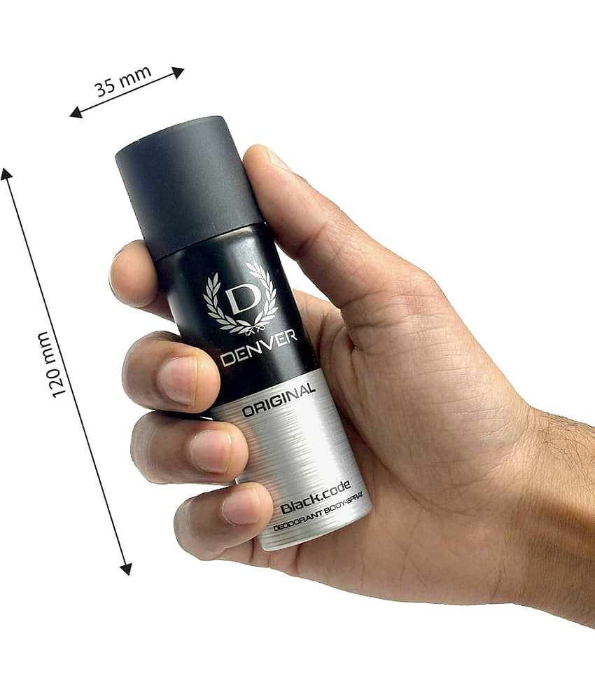 Denver Caliber & Black code original Deo Nano Deodorant Spray for Men 50 ml ( Pack of 4 ) view 2