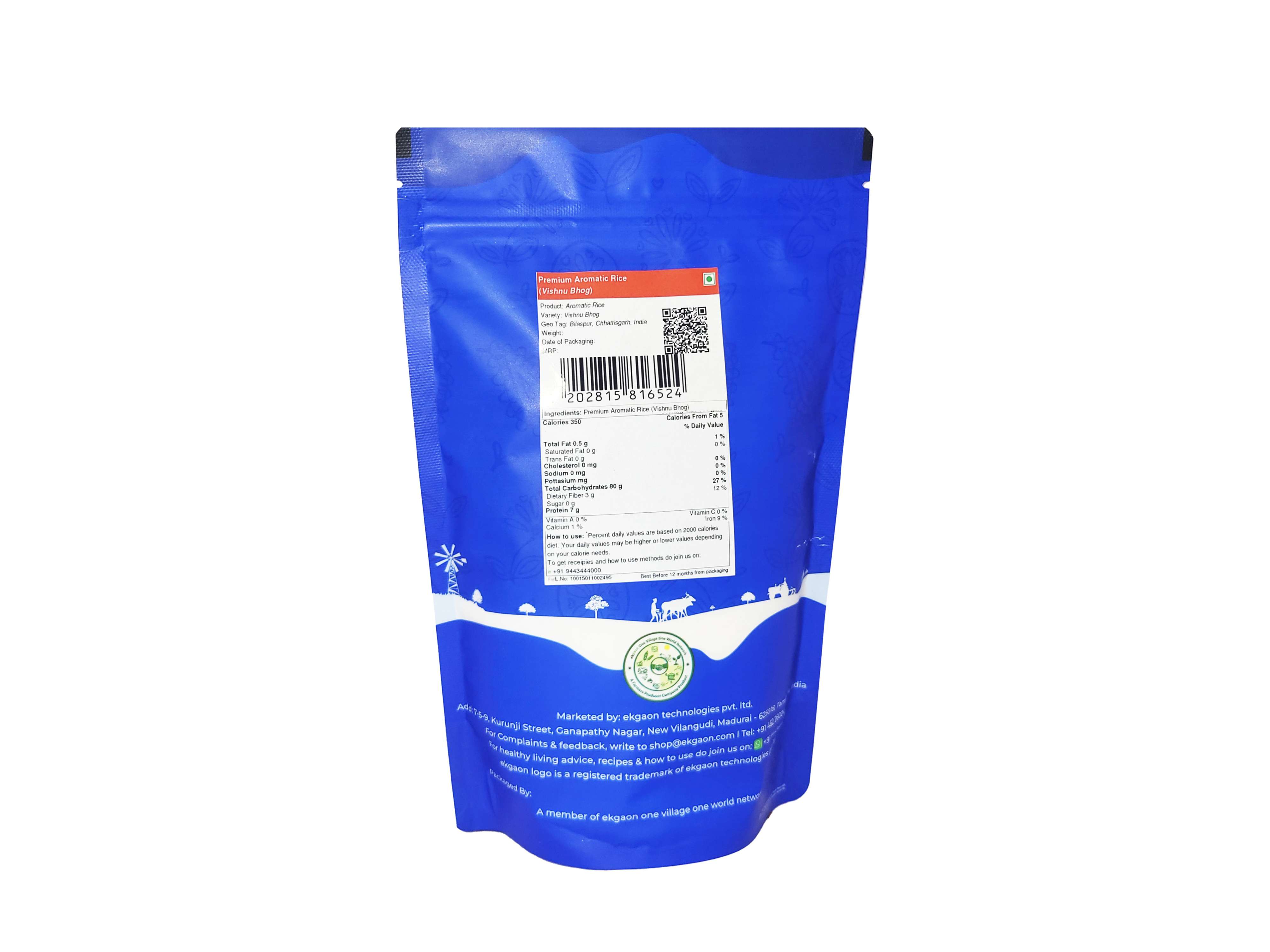 Ekgaon Premium Aromatic Rice (Vishnu Bhog) (1Kg) view 2