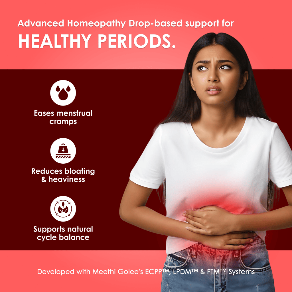 Crampmate Homeopathic Oral Drops for Hormonal Balance, PCOS & PCOD Support – Period Pain Relief, Menstrual Cramp Comfort, PMS Mood Support, Bloating Relief – Women’s Health Care Formula – 30ml view 2
