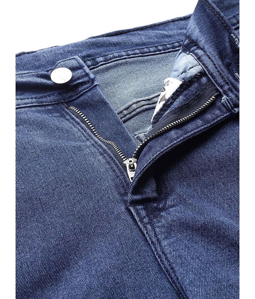 Aarika - Blue Denim Wide Leg Women's Jeans ( Pack of 1 ) view 2