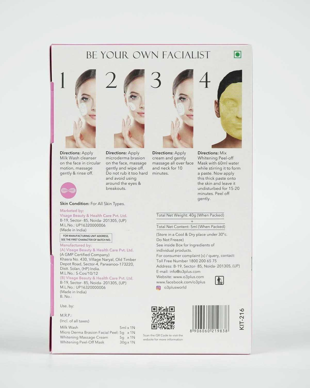 O3+ Brightening Facial Single Dose Kit view 2