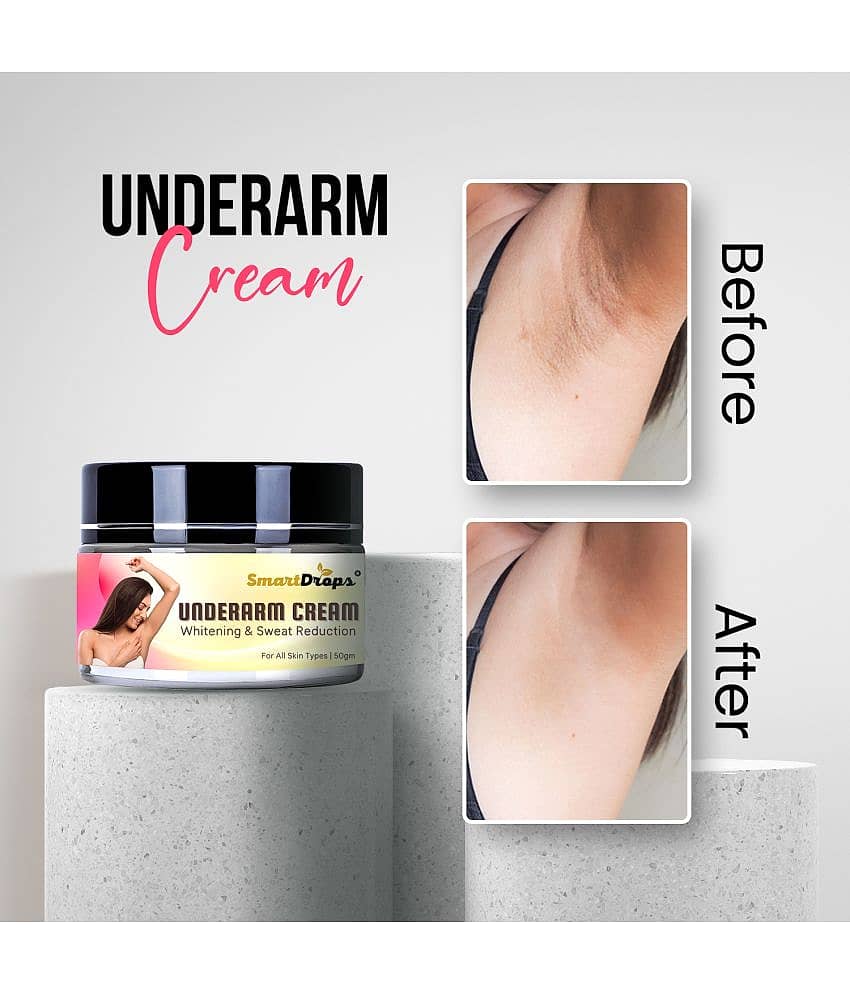 Smartdrops Underarm Whitening Skin Brightning Cream 50 g - Pack of 3 view 2