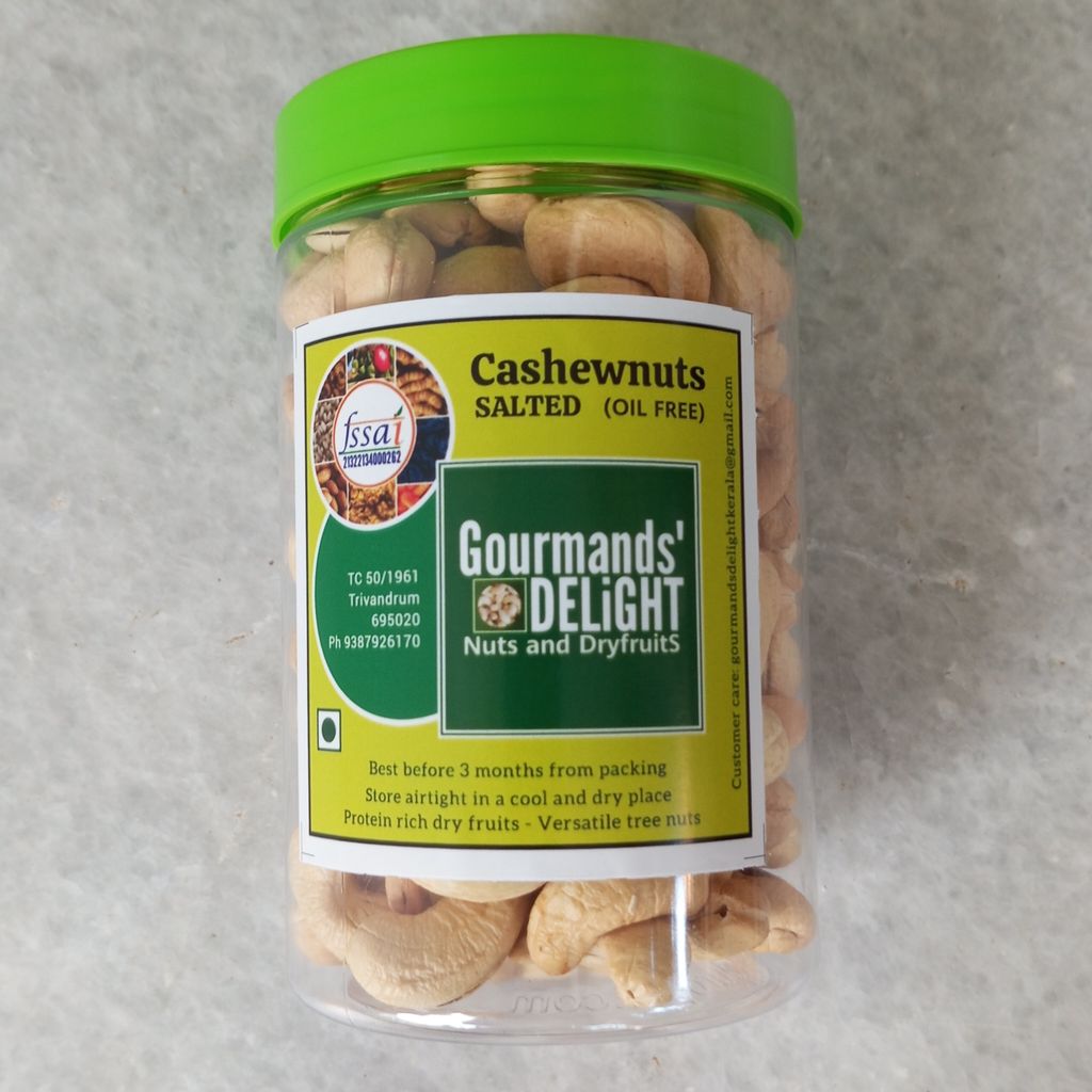 Gourmands' Delight - Salted Cashewnuts (oil free) 500 gms