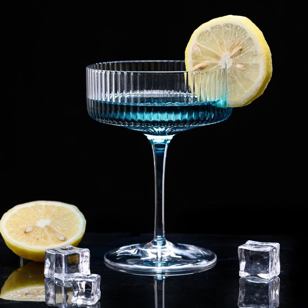 European Hurricane Wine Glasses 160 Ml Cocktail Glass Ideal for Wines, Juice, Smoothies, Mocktail Suitable for Home, Restaurants (Unique Modern Design) view 2