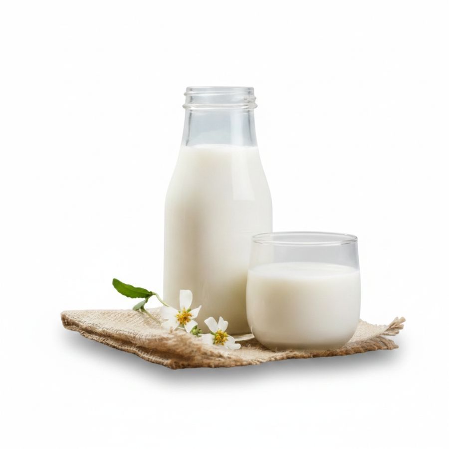 Fresh Dairy Milk - 1 kg - One glass bottle of milk view 2