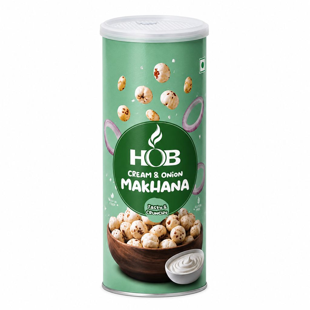 HOB Cream & Onion Makhana 60G