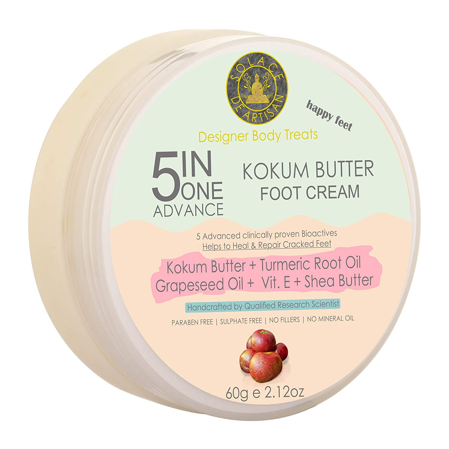 SolaceDeArtisan 5in1 Advance Kokum Butter Foot Cream, 60 gm