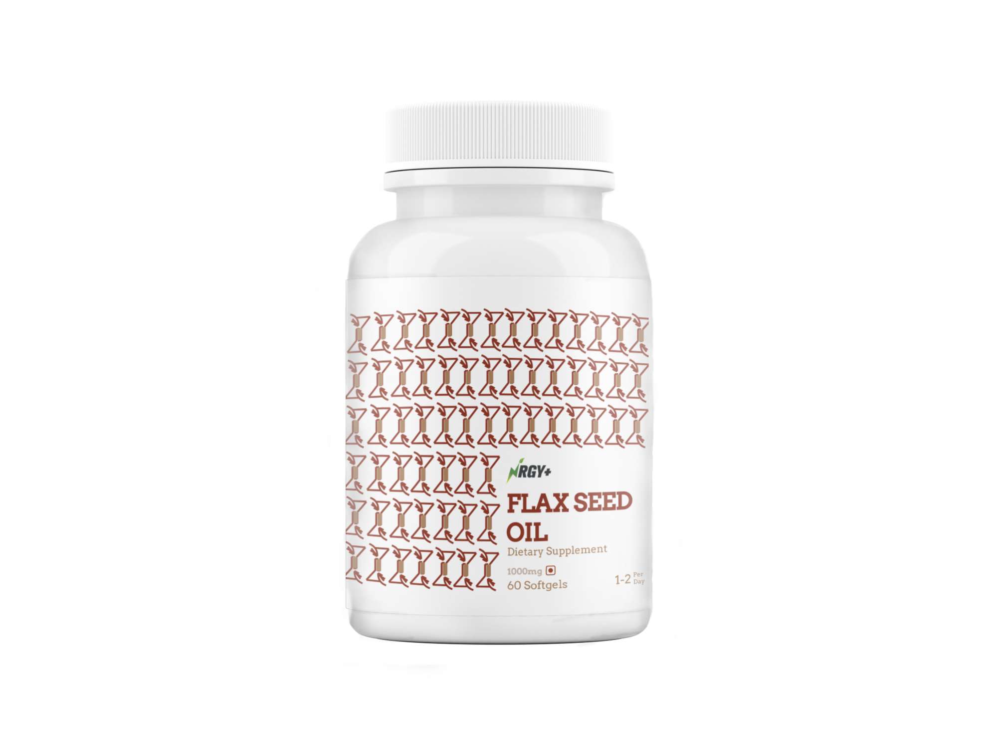 NRGY+ Flax Seed Oil 500mg, Omega 3-6-9 - 60 Softgels