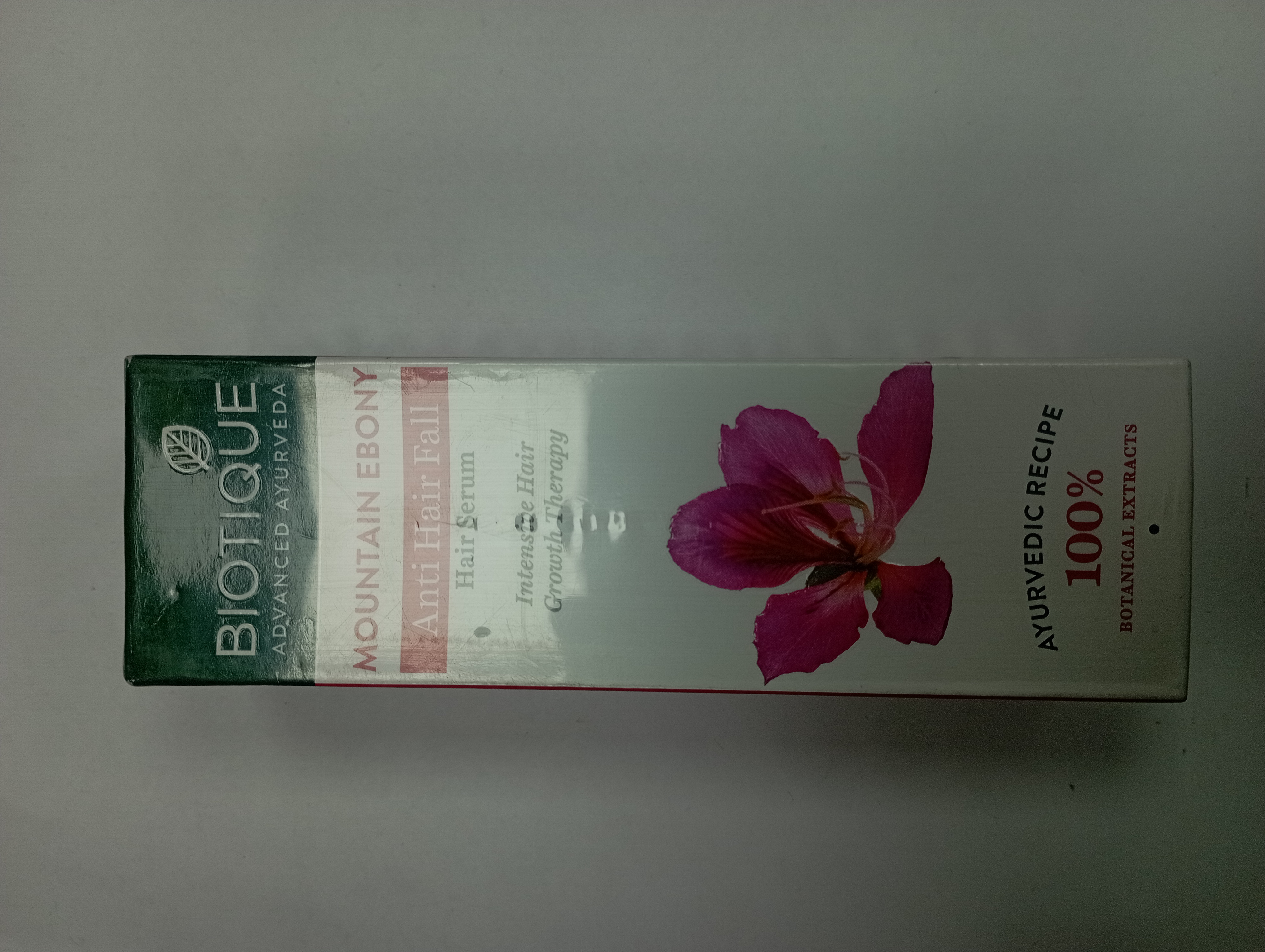 Biotique Advanced ayurveda Mountain ebony Anti hair fall Hair serum Intensive hair Growth therapy Ayurvedic recipe 100% Botanical extracts