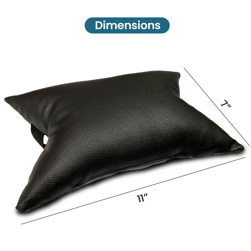 Sleepsia Car Headrest Cushion (Small) Travel Neck Support for Car, Office Chair, Ultra Soft Pain Relief, Ergonomic Neck Pillow for Car, Fiber Seat Cushion, Suitable All Cars (Black) view 2