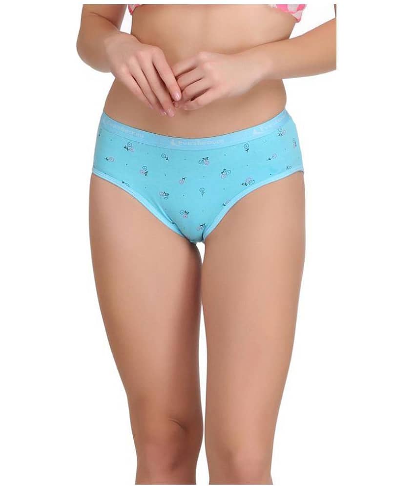 Eve's Beauty Pack of 3 Cotton Women's Hipsters ( Multi Color ) view 2