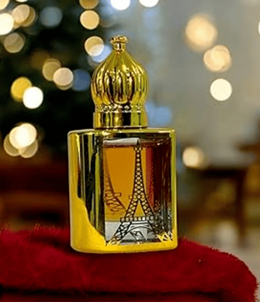 Elegant 10ml Gold Glass Attar Bottle by Mii Art – Premium Refillable Decorative Perfume Vial for Essential Oils view 2