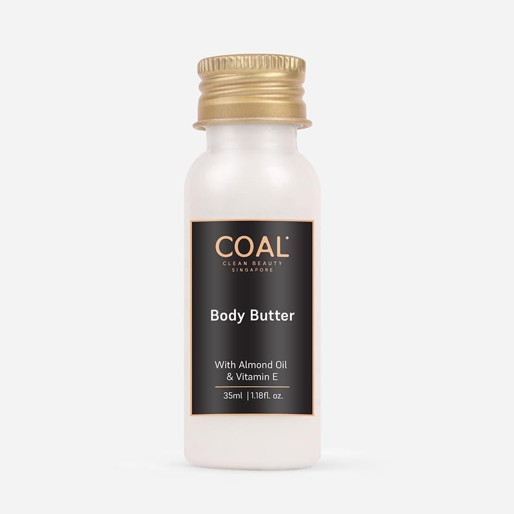 COAL Clean Beauty Head-To-Toe Travel Kit | Face & Body Cleanser, Shampoo, Conditioner & Body Butter | Deeply Cleanses, Repairs & Hydrates | Men & Women | All Skin & Hair Types | 35ml each | Pack of 4 view 2