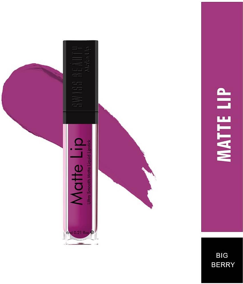Swiss Beauty - Pink Matte Lipstick view 2