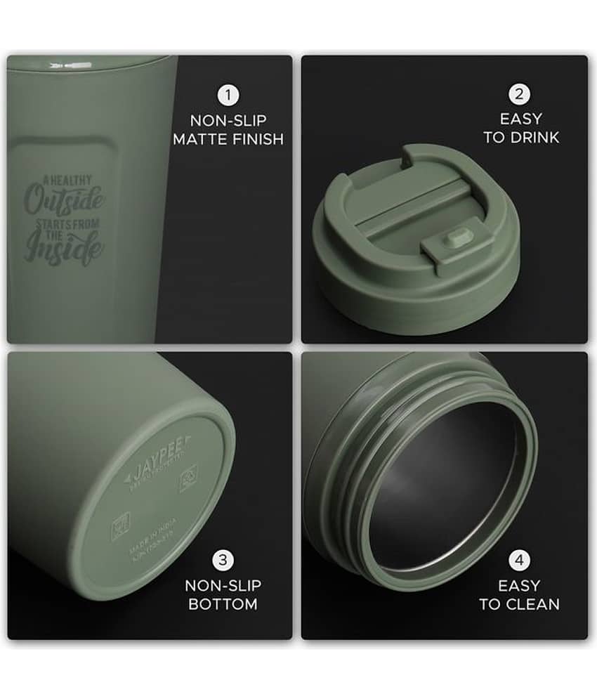 Jaypee SNAPSNIP Typography Stainless Steel Travel Mug 385 mL ( Pack of 1 ) view 2