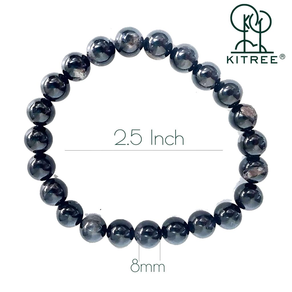 KITREE ENERGISED NATURAL BLACK TOURMALINE CRYSTAL BRACELET FOR MENS AND WOMENS (COLOR BLACK) view 2